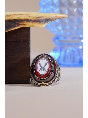 İnnuendo Jewelry 925 Ayar Gümüş Zülfikar Erkek Yüzük