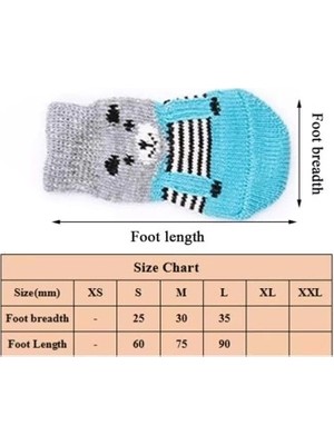 Kedi Köpek Kaydırmaz Örme Çorap