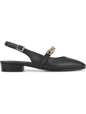 Ziya, Kadın Hakiki Deri Topuklu Ayakkabı 1611030Z2657 Siyah