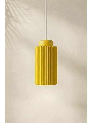 Dekoratif Sarkıt Avize | Mutfak, Ada Mutfak ve Salon Için Yivli Silindir Sarkıt Lamba