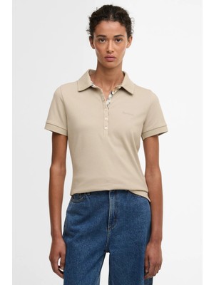 Barbour Portsdown Top Polo Yaka SN31 Light Sand/hessian