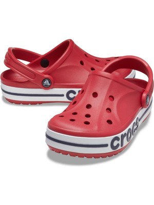 Crocs Bayaband Clog Kırmızı Unisex Terlik Eva Malzemeden Günlük Kullanım İçin Hafif ve Konforlu