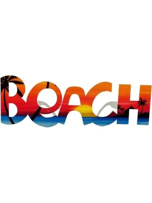 Beach Yazılı Parti Gözlüğü