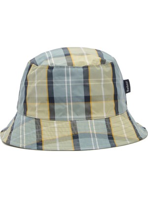 Barbour Hutton Reversible Bucket Şapka TN37 Highland Loch Tartan/seagreen
