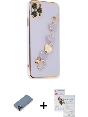 Cepte Toptan iPhone 11 Pro Max Nova Işık Prime - Siyah Seramik Nano Ekran Koruyucu + Siyah Metal Kamera Lens Koruma Cam