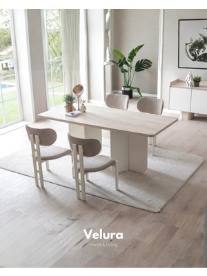 Velura Home & Living Flora Yemek Masası (Sadece Masa)