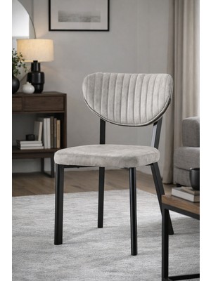 Dengema 118 Sandalye (Melıs) Iskt  Sıyah Otrk  TALAS11 Grı Sırt  TALAS11 Grı