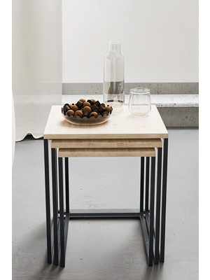 KODIGU Promo Zigon Sehpa - 45X45 - 45X40 - 45X35 -  Eko Ürün