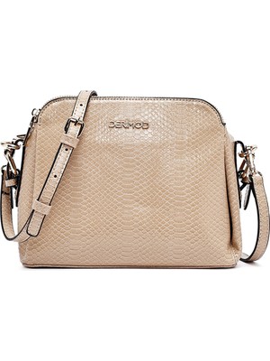 Derimod Kadın Bej Baskılı Çapraz Çanta 26PBD2804KR