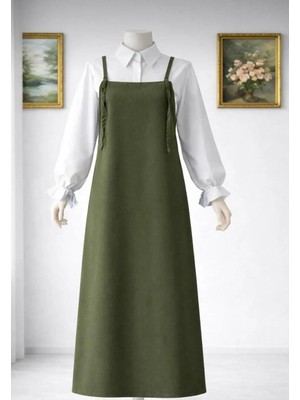 Nirva Butik Düz Gabardin Tesettür Jile Elbise – Minimal Tasarım, Rahat Kesim