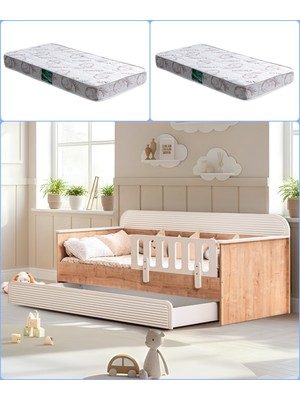 Setay Yavrulu Karyola, Vizyon Yavrulu Montessori Karyola + 2 Adet Comfort Yatak