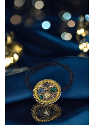 RALBAX Alysse Saç Aksesuarı – Renkli Kristal ve Zirkon Taşlı, Işıltılı Kadın Saç Tokası