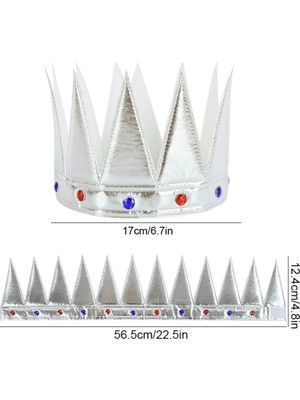 Eco Lounge Yumuşak Gümüş Kral Tacı 55 cm