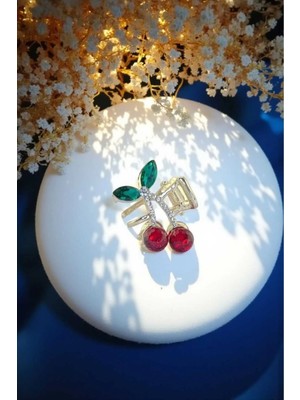 RALBAX Viorne Saç Aksesuarı – Kiraz Tasarım, Renkli Taşlı Zarif Kadın Saç Tokası