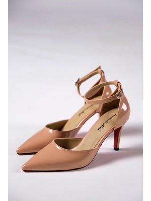 Ayakkabı Ateşi Nude Rugan Kadın Ince Topuklu Ayakkabı Stiletto Olivia