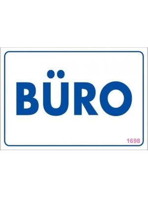 Nil Avm Büro Uyarı Levhası 17,5X25 KOD:1698