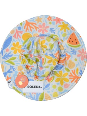 Soleda Uv Korumalı Çift Taraflı Ayarlanabilir Bebek Çocuk Şapkası Underwater Salad 0-6 Yaş