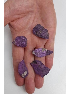 Pozitif Doğal Taş 50 Gram Purpurit Doğal Taş Küçük Parçalar 123