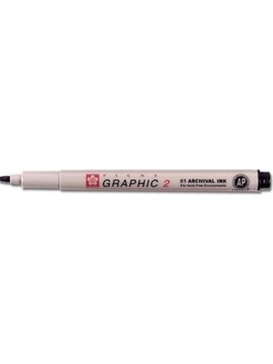 Kitabevimden Sakura Pıgma Çizim Kalemi Graphıc 2 Düz Kesik 0.30 mm Siyah XSDK02-12-LI-PKT