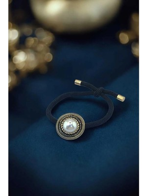 RALBAX Dahlia Saç Aksesuarı – Inci Detaylı, Zarif, Şık ve Klasik Kadın Saç Tokası