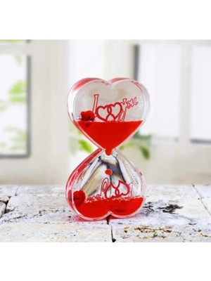 Kalp Şeklinde Jel Kum Saati