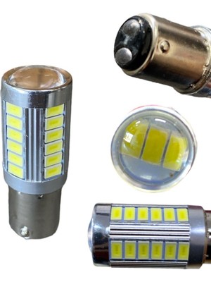 PINUKS Ampul Çift Duy 1016 12V 33 LED Mercekli Beyaz   ( 107444 ) Takım