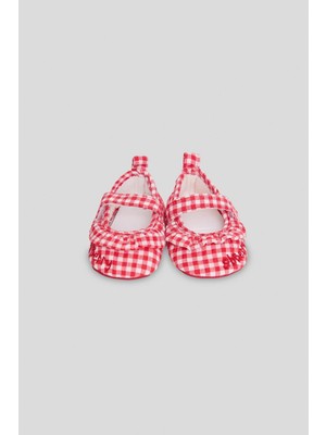 GB Baby Bg Store Kız Bebek Ekose Patik