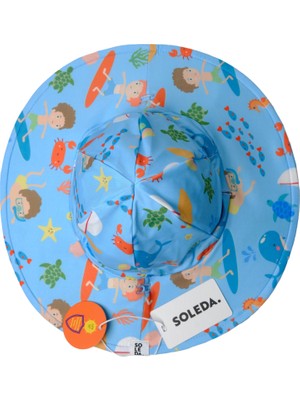 Soleda Uv Korumalı Çift Taraflı Ayarlanabilir Bebek Çocuk Şapkası Journey Under The Sea 0-6 Yaş