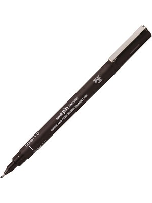 Kitabevimden Uni-Ball Pin 1.0 Fine Line Kesik Uçlu Kalem (12 Adet)Siyah