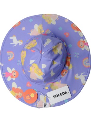 Soleda Uv Korumalı Çift Taraflı Ayarlanabilir Bebek Çocuk Şapkası Fairy Garden 0-6 Yaş