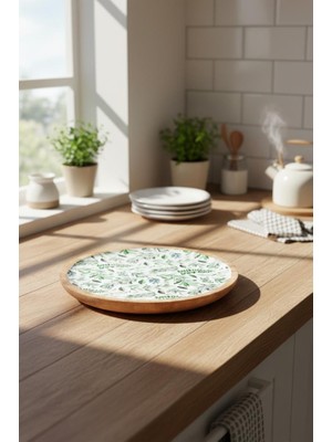 Bambum Kangura - Mango Ağacından Yuvarlak Tepsi Yaprak Büyük