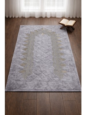 Hig Store Kapitoneli Nakışlı Çeyizlik Gelin Damat Bohçası Hediyelik Işlemeli Seccade 70X110 Ebat