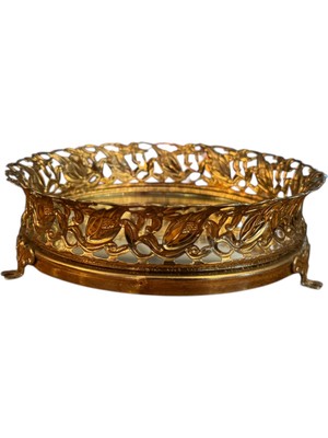 TT 14,5 cm Çapında Avrupa Aynalı Pirinç Sunumluk