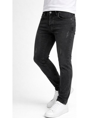 Denim Loni Black Wood Erkek Slim Fit Jean Pantolon - 7568