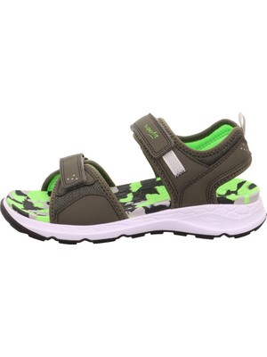 Superfit Criss Cross Çocuk Sandalet Kamuflaj - Haki 000586-7010
