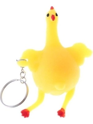 Squishy Yumurtlayan Tavuk Anahtarlık
