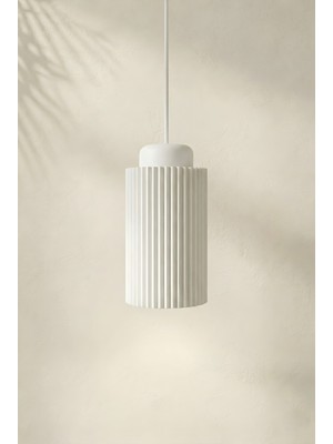 Dekoratif Sarkıt Avize | Mutfak, Ada Mutfak ve Salon Için Yivli Silindir Sarkıt Lamba