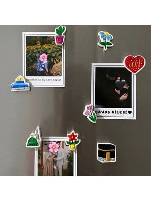 8 Li Kilden Islami Magnet Seti Buzdolabı Süsü Kabe Mescidi Aksa Mescidi Nebi Umre Hediyesi