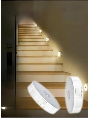 Life 2 Adet Şarjlı Kablosuz Hareket Sensörlü LED Lamba Aydınlatma MIT1173