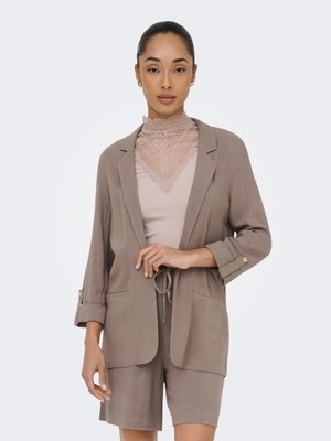 Only Kadın Şal Yaka Blazer Kahverengi Ceket - 15322274
