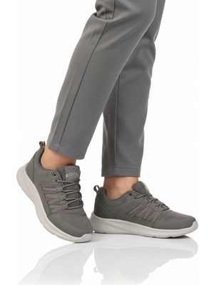 Walkway Füme Fileli Hafif Bağcıklı Unisex Spor Ayakkabı 2029 G