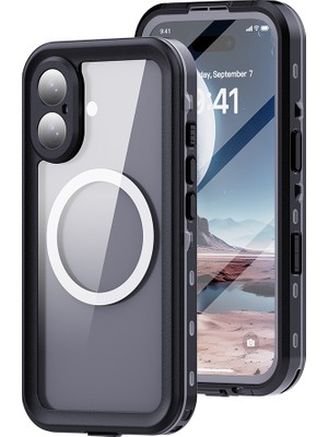Ceponya iPhone 16 Kılıf 1-1 Su Geçirmez Lüx Koruma