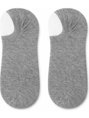 QUALITY WALKING Unisex Pamuklu Dikişsiz Sneaker Çorap Silikon Topuklu Çıkmayan Kayma Yapmayan