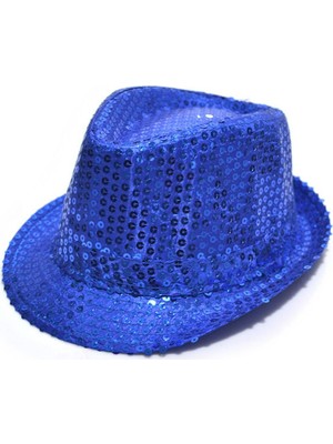 Aydogan's Payetli Çocuk Şapkası Mavi Renk