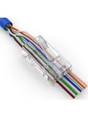 S-Lınk SL-COB25P, RJ45, Yeni Nesil Jac, Utp, Cat6, (100LÜ Paket)