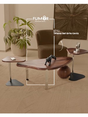Piano Orta Sehpa ve Zigon Sehpa Set