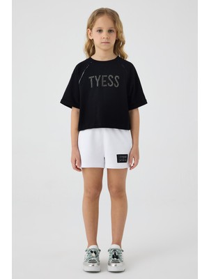 Tyess Bg Store Kız Çocuk Siyah Tshirt