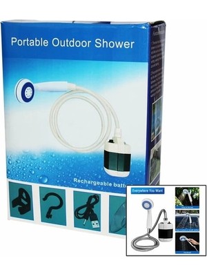 MiraLive Taşınabilir Duş Seti – Pompalı ve Şarjlı