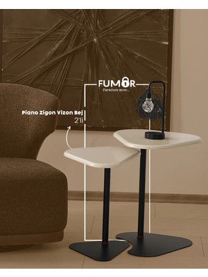 Piano 2'li Zigon Sehpa