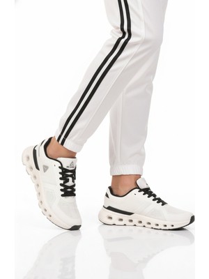 Mc Jamper Beyaz Siyah Fileli Hafif Esnek Erkek Spor Ayakkabı 5006 M